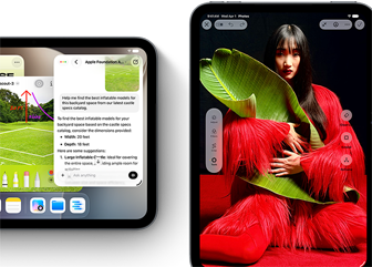 Vorderansicht von iPad mini Geräten mit mehreren Apps