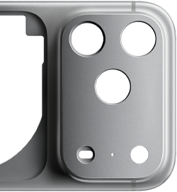 iPhone 17 Pro, Rückseite, geschmiedetes Aluminium Unibody Gehäuse